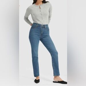 EVERLANE High-Rise Slim Straight Jeans - Indigo - Size 24 - BNWoT!